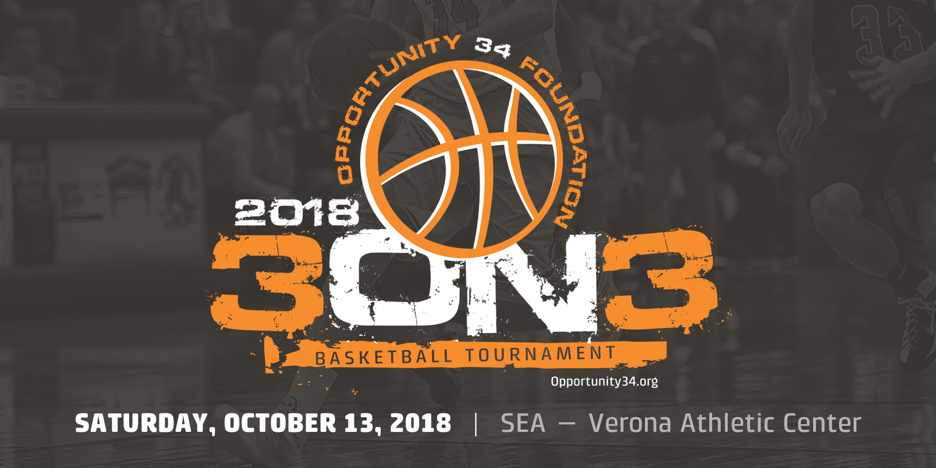 3 on 3 basketball tournament logo